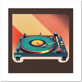 futuristic turntable Posters and Art